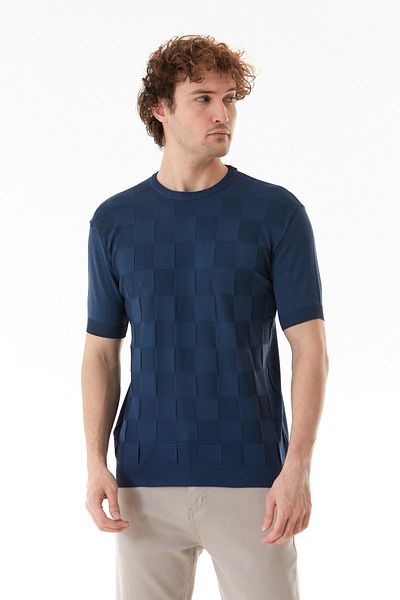 Fulla Moda Tricou tricotat cu model de dama