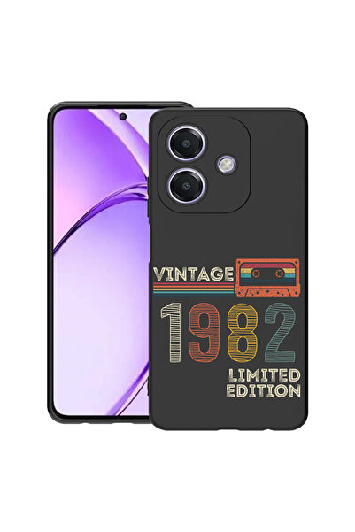 bestcase ® Husa Slim Silicon pentru OPPO A60 5G / A40M / A40, 1982 - Vintage ...