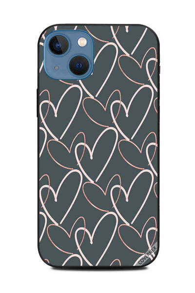 Covernex غطاء حماية لهاتف Apple iPhone 13 - قلوب من الخطوط