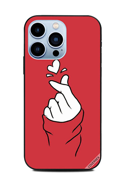 Covernex غطاء حماية لهاتف Apple iPhone 13 Pro Snap Love أحمر