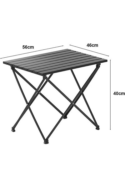 Taimi Folding Camping Table with Storage Bag,BBQ, Beach, Garden, Travel - Size 56L*46W*40H cm