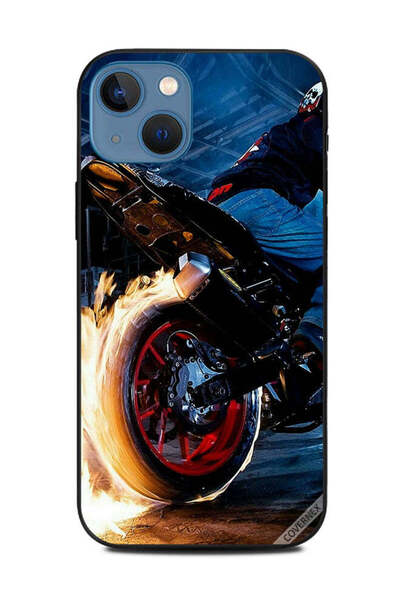 Covernex غطاء حماية لهاتف Apple iPhone 13 Bike Wheel Fire