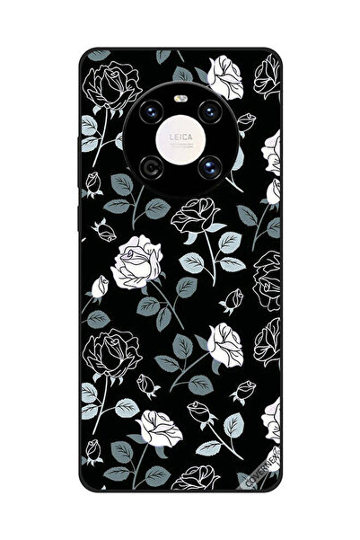 Covernex غطاء حماية لهاتف هواوي ميت 40 برو/40 برو+ بنقشة زهور باللونين الأبيض...