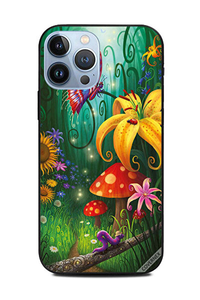 Covernex غطاء حماية لهاتف أبل آيفون 13 برو ماكس - حشرات لطيفة في حديقة الزهور