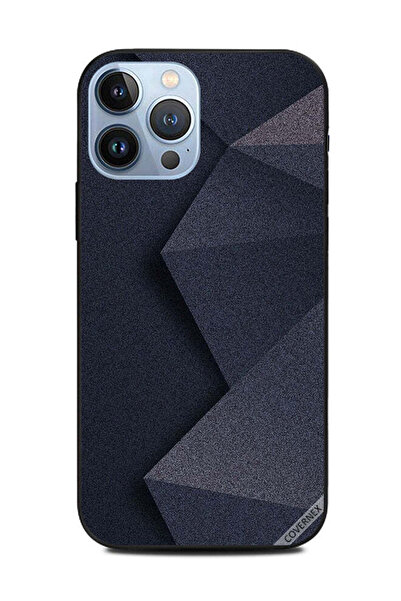 Covernex غطاء حماية لهاتف أبل آيفون 13 برو ماكس بنمط هرمي لامع باللون الأسود