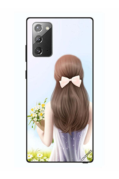 Covernex غطاء حماية لهاتف سامسونج جالكسي نوت 20، فتاة جميلة تحمل الزهور