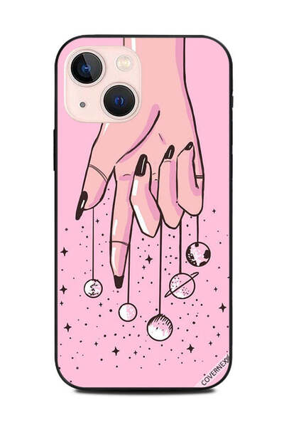 Covernex غطاء حماية لهاتف Apple iPhone 13 Mini - كواكب معلقة باليد