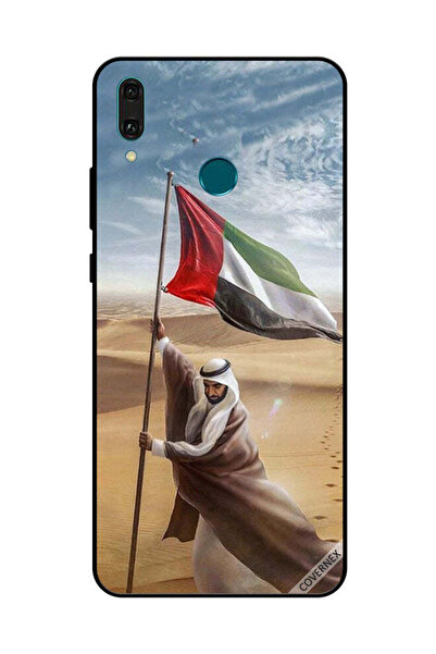 Covernex غطاء حماية لهاتف هواوي Y9 2019 - علم الإمارات العربية المتحدة - زايد