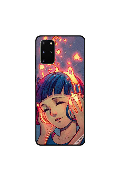 Covernex غطاء حماية لهاتف سامسونج جالكسي S20 بلس بطبعة فتاة صغيرة تستمع للموسيقى