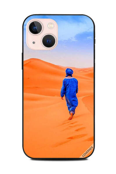 Covernex غطاء حماية لهاتف أبل آيفون 13 ميني - صبي يرتدي فستانًا أزرق يمشي على...