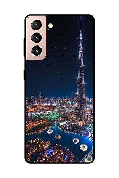 Covernex غطاء حماية لهاتف سامسونج جالاكسي S21 منظر ليلي لوسط المدينة