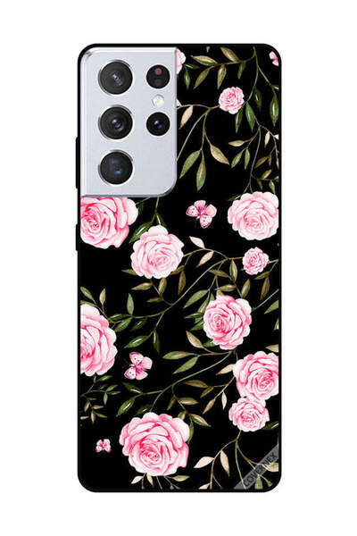 Covernex غطاء حماية لهاتف سامسونج جالاكسي S21 ألترا ورود وردية في باقات من ال...