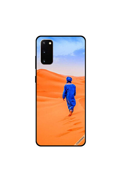 Covernex غطاء حماية سامسونج جالكسي S20 بتصميم فتى يرتدي فستانًا أزرق ويمشي عل...