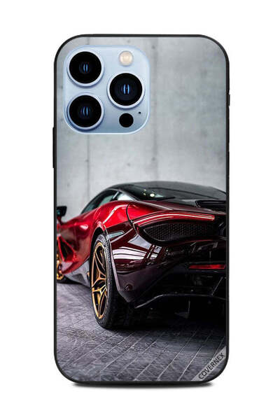 Covernex غطاء حماية لهاتف Apple iPhone 13 Pro - سيارة حمراء داكنة