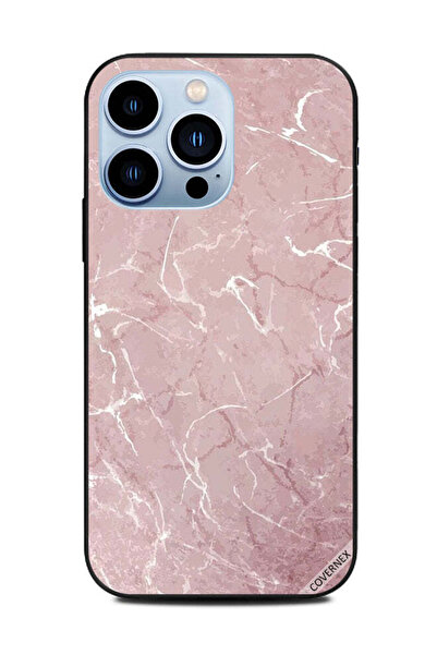 Covernex غطاء حماية لهاتف Apple iPhone 13 Pro بنمط رخامي وردي بني