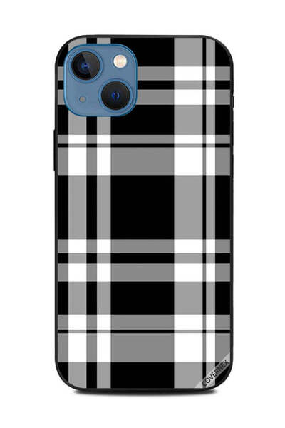 Covernex غطاء حماية لهاتف Apple iPhone 13 بنمط شرائط باللونين الأبيض والأسود