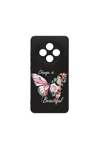bestcase ® Husă Slim Silicon pentru OPPO Reno12 F / Reno12 FS, Change is Beutiful, 1821757 B 1853
