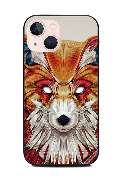 Covernex غطاء حماية لهاتف Apple iPhone 13 Mini، رسم توضيحي للثعلب