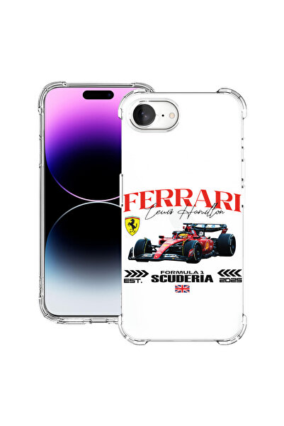 bestcase ® Husă antișoc pentru Apple iPhone 16e, Ferrari Scuderia Formula 1, ...
