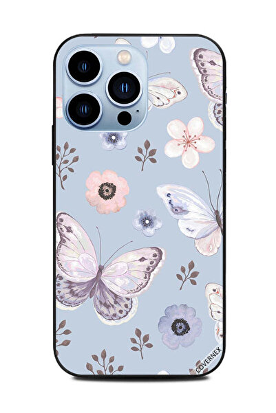 Covernex غطاء حماية لهاتف Apple iPhone 13 Pro بنقشة فراشات وزهور
