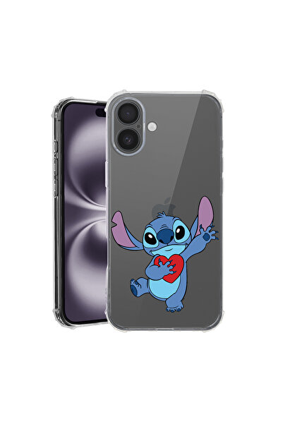 bestcase ® Carcasă antișoc pentru Apple iPhone 16, model Love Stitch, 1828630...