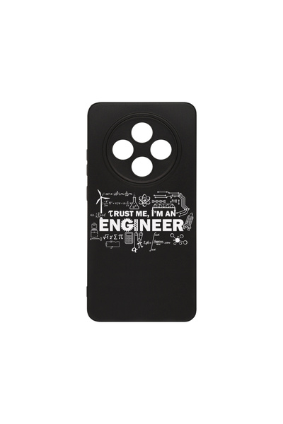 bestcase Husă Slim Silicon pentru OPPO Reno12 F / Reno12 FS, Trust Me I'm Eng...