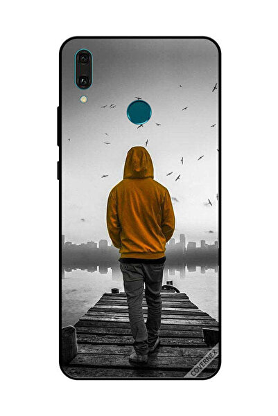 Covernex غطاء حماية لهاتف هواوي Y9 2019 - فتى حزين يمشي