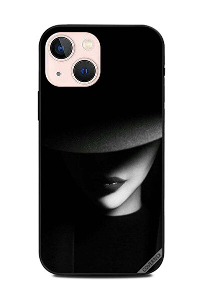 Covernex غطاء حماية لهاتف أبل آيفون 13 ميني، فتاة سوداء، صمت في الظلام