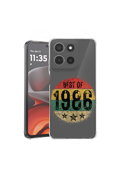 bestcase Carcasă antișoc pentru Motorola Edge 60 Pro cu designul Best Of 1986...