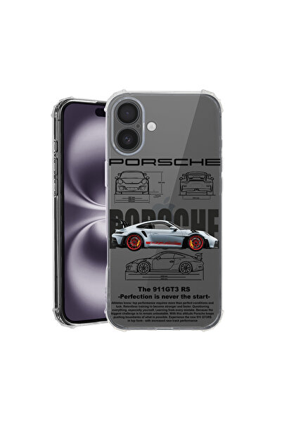bestcase ® Удароустойчив калъф за Apple iPhone 16, Porsche, 1828630 AS 1883