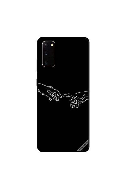 Covernex غطاء حماية لهاتف سامسونج جالكسي S20 برسومات لمس الأصابع