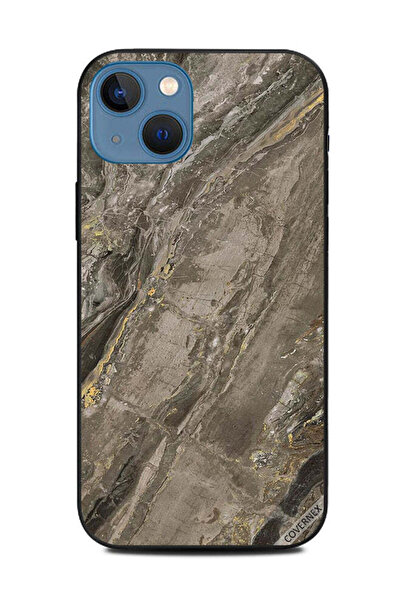 Covernex غطاء حماية لهاتف Apple iPhone 13 بنمط رخامي بني