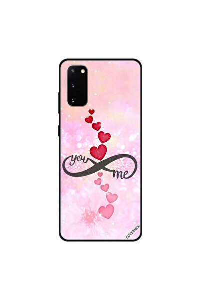Covernex غطاء حماية سامسونج جالكسي S20 - قلوب حمراء ووردية - أنت وأنا اللانهائي