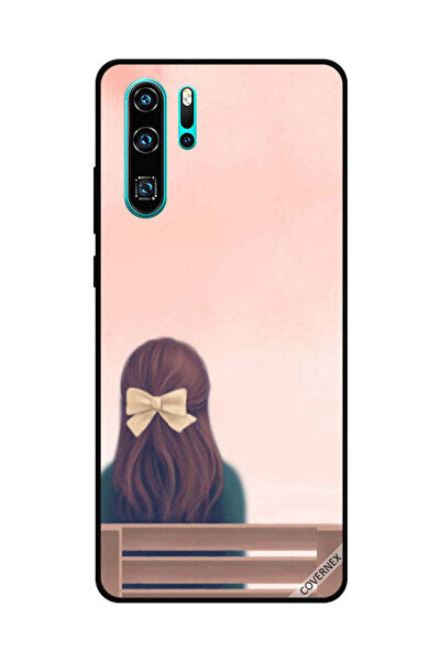 Covernex غطاء حماية لهاتف هواوي بي 30 برو - فتاة جميلة على مقعد