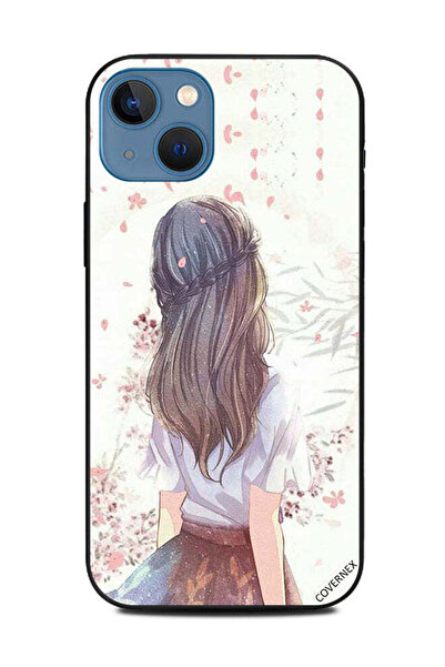 Covernex غطاء حماية لهاتف Apple iPhone 13 فتاة لطيفة في تفكير عميق