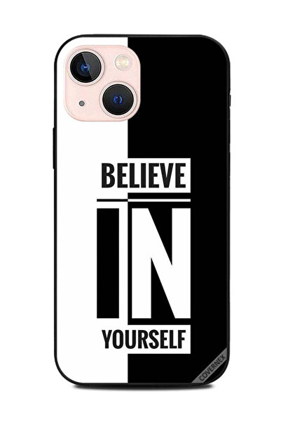 Covernex غطاء حماية لهاتف أبل آيفون 13 ميني - ثق بنفسك - أسود وأبيض