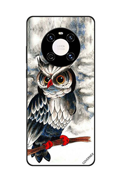 Covernex غطاء حماية لهاتف هواوي ميت 40 برو/40 برو+ - رسمة بومة فنية