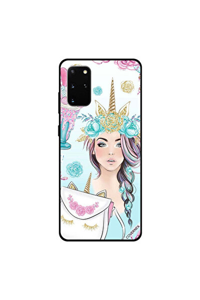 Covernex غطاء حماية لهاتف سامسونج جالكسي S20 بلس بتصميم رموش على حقيبة وفتاة ...