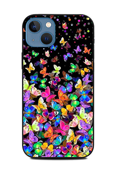 Covernex غطاء حماية لهاتف أبل آيفون 13 - فراشات صغيرة متعددة الألوان