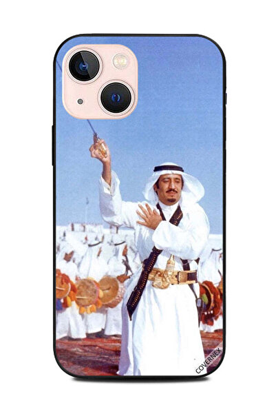 Covernex غطاء حماية لهاتف آبل آيفون 13 ميني صورة الملك سلمان في شبابه