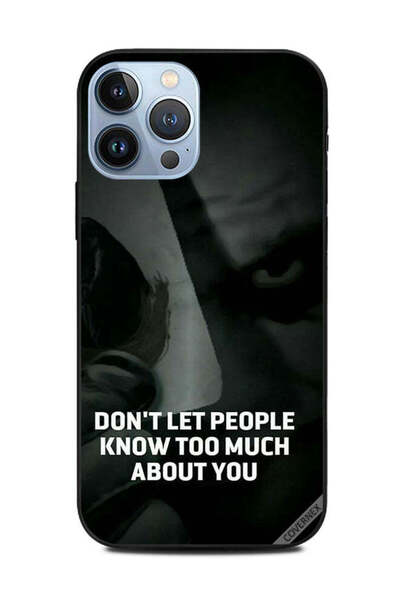 Covernex غطاء حماية لهاتف Apple iPhone 13 Pro Max لا تدع الناس يعرفون الكثير عنك