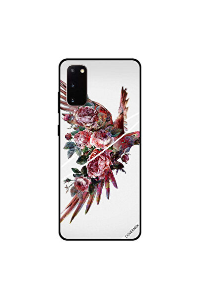 Covernex غطاء حماية لهاتف سامسونج جالكسي S20 بطبعة ببغاء مزهر