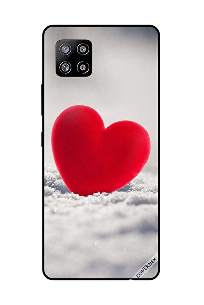 Covernex غطاء حماية لهاتف سامسونج جالاكسي A42 بتصميم قلب أحمر جميل