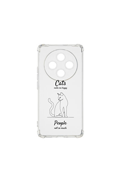 bestcase ® Carcasă antișoc pentru Oppo Reno12 F / FS, Pisicile mă fac fericit...