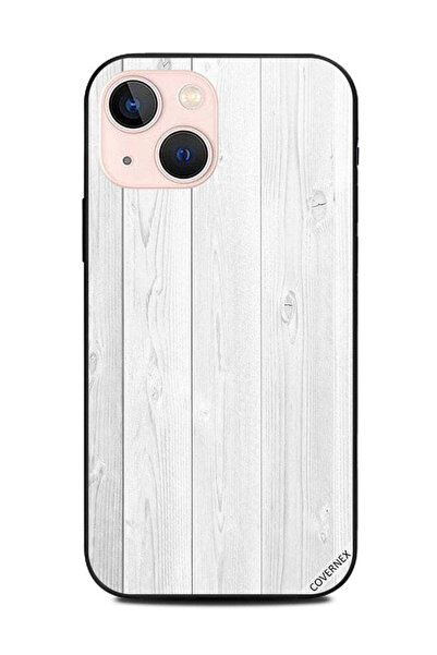 Covernex غطاء حماية لهاتف Apple iPhone 13 Mini بنمط خشبي أبيض