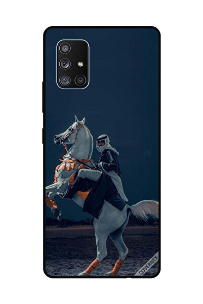 Covernex غطاء حماية لهاتف سامسونج جالاكسي A71 - شاب على حصان