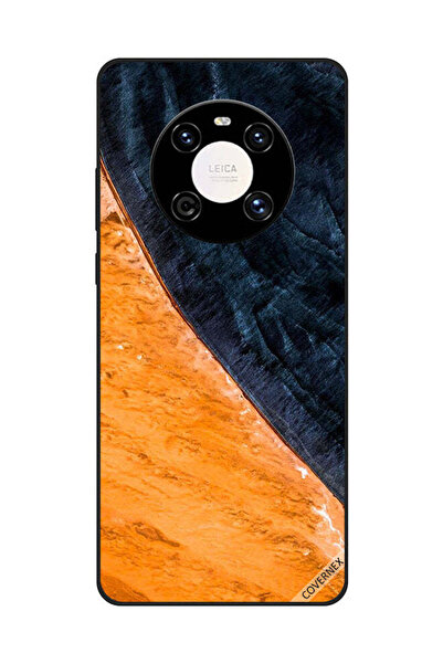 Covernex غطاء حماية لهاتف هواوي ميت 40 بنمط طلاء أصفر وأسود