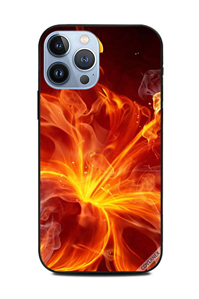 Covernex غطاء حماية لهاتف Apple iPhone 13 Pro Max - نقشة زهور وردية صينية