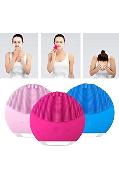 Other فرشاة تدليك لتنظيف الوجه، منظف وجه قابل لإعادة الشحن من السيليكون، تنظيف عميق، لون عشوائي