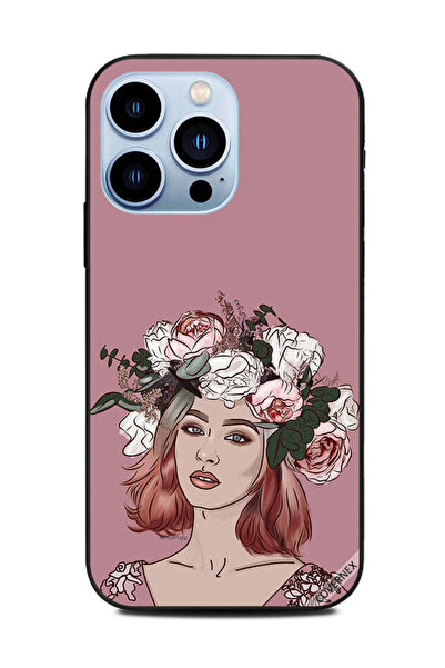 Covernex غطاء حماية لهاتف Apple iPhone 13 Pro - فتاة محبة للزهور